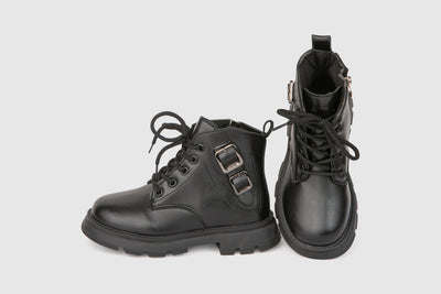 BLOCK HEEL LACE BOOT